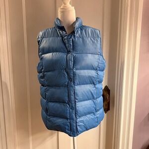 Lands' End Women's Blue Quilted Vest Size‎ M